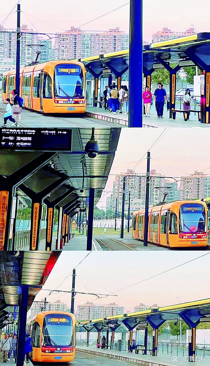     上海张江有轨电车无人问津