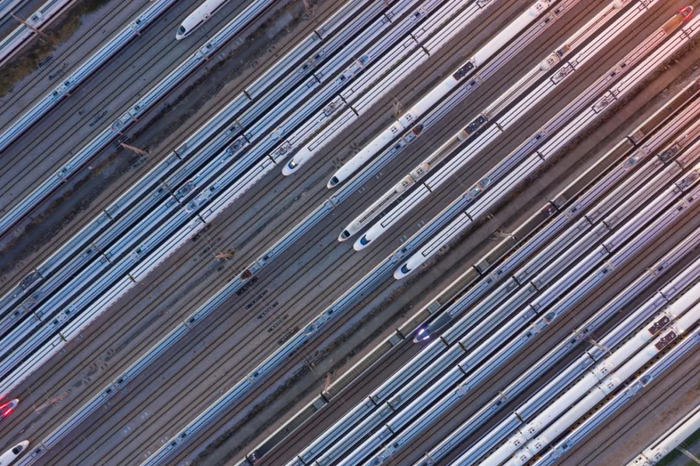 高铁列车。图虫创意