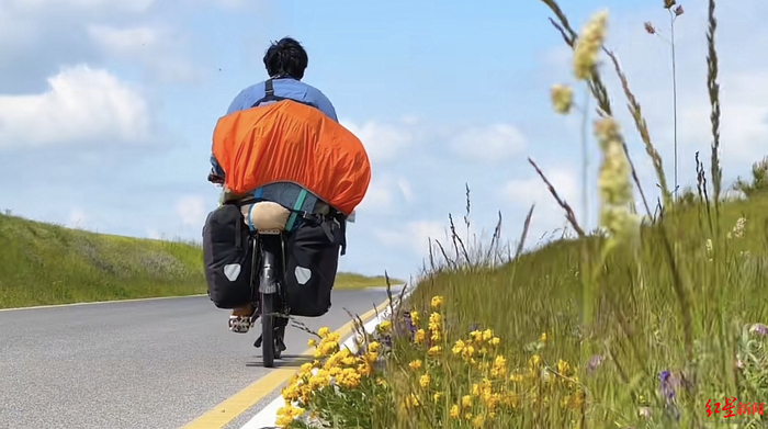 ▲阿九在旅途中