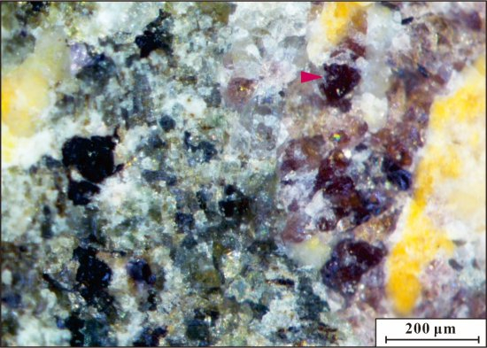 最新发现的稀土硅酸盐矿物倪培石及其共生矿物组合。 中国地质调查局天津地质调查中心 图
