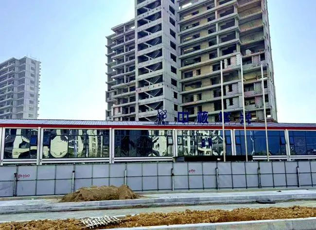 停工的正荣棠悦江南，摄于2023年11月。该小区业主供图