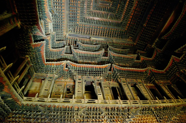 公输堂内天宫楼阁。