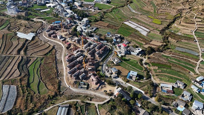 西昌市阿七镇阿七村新址新建“小组微生”聚居点。 