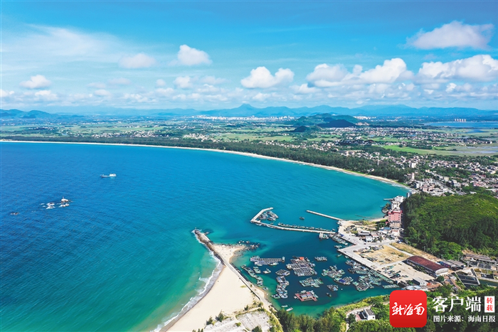 万宁乌场一级渔港航拍图。（资料图）