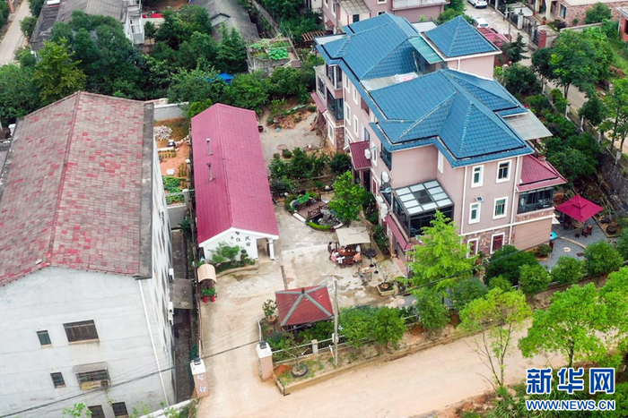图为咸安区浮山街道太乙村的民宿。新华网发