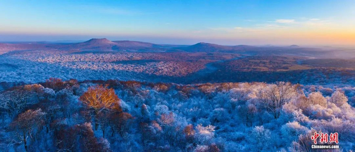 长白山冬季林海。宗玉柱/摄