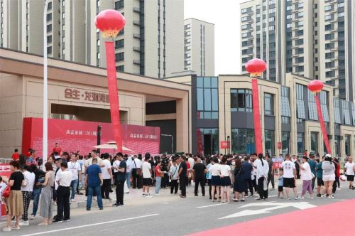 （图为合生·龙河湾壹号交付现场）