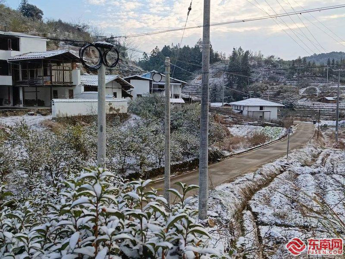 23日清晨永泰县雪景 中共永泰县委宣传部供图