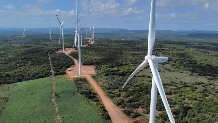 图为中广核巴西TN 180兆瓦风电项目（中广核供图）