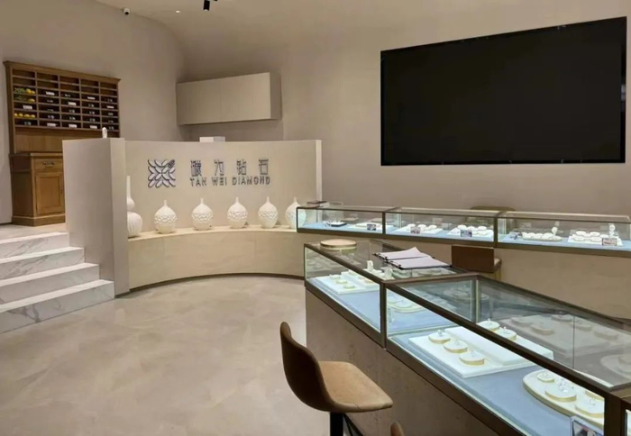 ▲碳为钻石展厅每经记者王佳飞摄