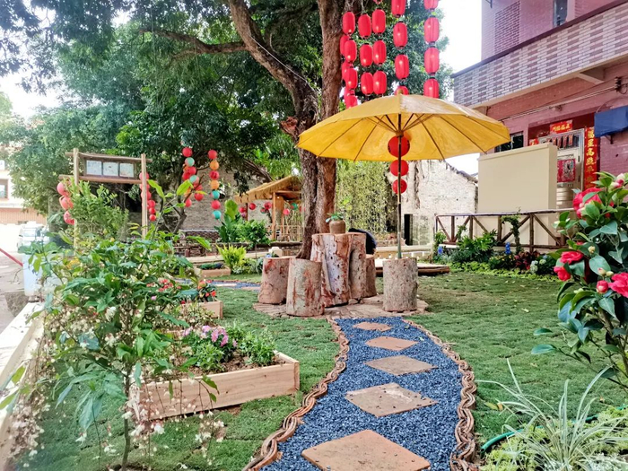 △肇庆四会大沙镇“四小园”建设。图源 四会发布