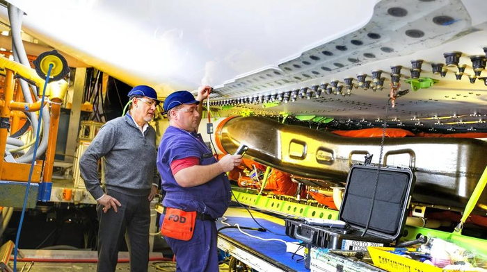 波音飞机接受质检 资料图