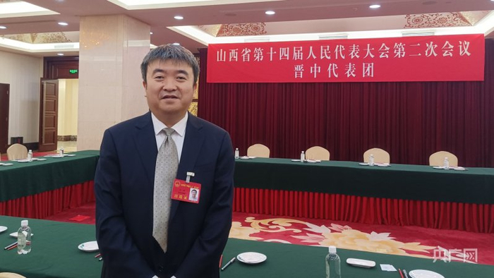 山西省人大代表,晋中市文化和旅游局局长王超(央广网记者 张洁 摄)