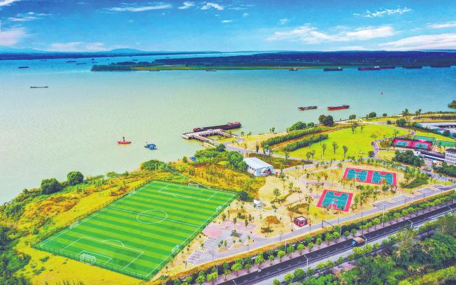 滨江生态体育公园。高凌君/摄