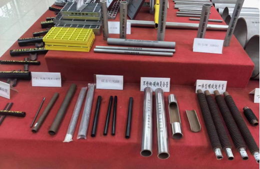 盛德鑫泰部分不锈钢管产品（图片来源：财联社记者摄）