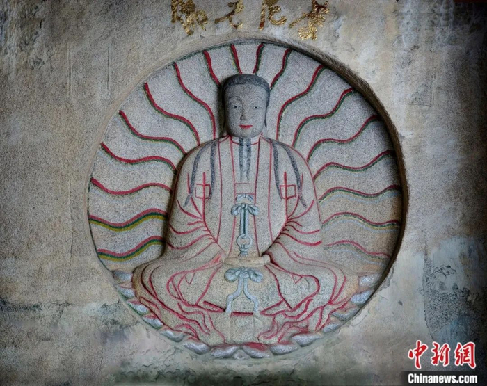 草庵摩尼光佛造像是世界现存唯一的摩尼光佛石造像.成冬冬 摄