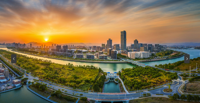 航拍同安湾的如画风景。（资料图片）