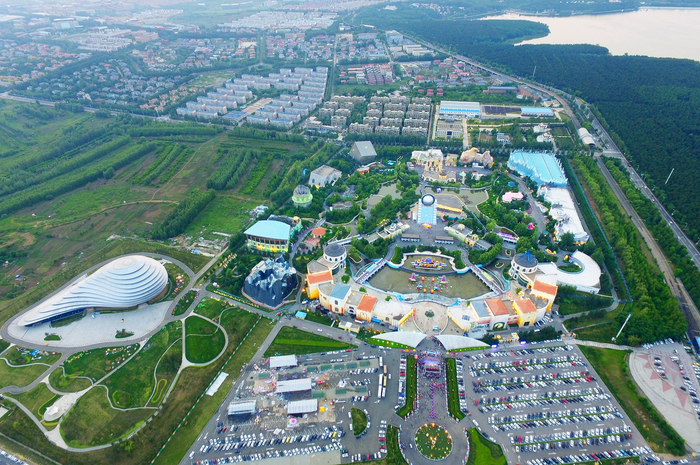 长影世纪城俯瞰。