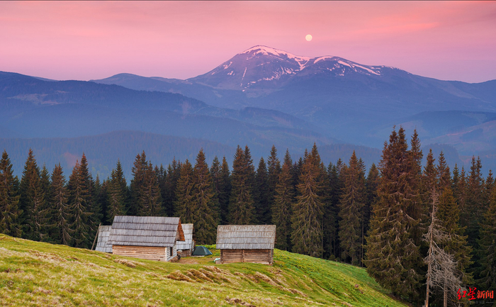 ▲外喀尔巴阡地区的田园风光