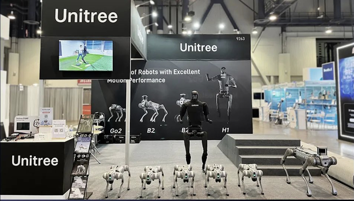 宇树CES2024展会现场 图片来源：公司官网