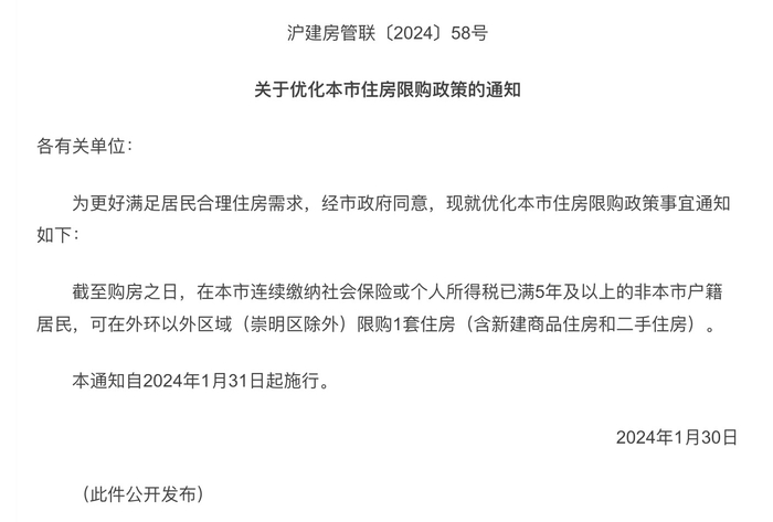 图片来源：截自上海市房屋管理局官网