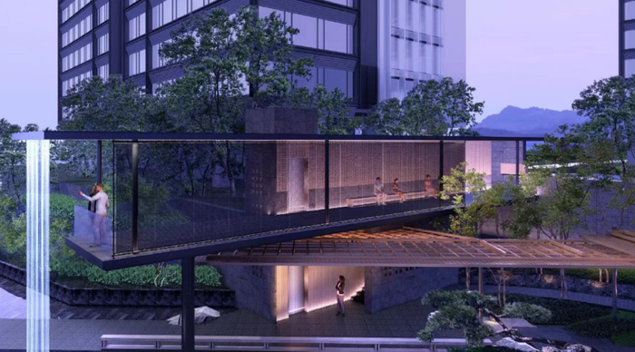 ▲光大天骄国际项目园林过程设计图，仅供参考