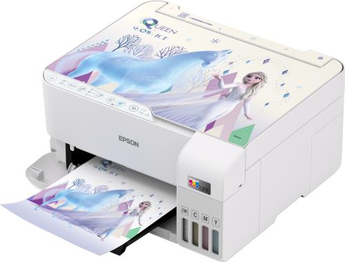 图：爱普生迪士尼冰雪奇缘合作款打印机——L355X白