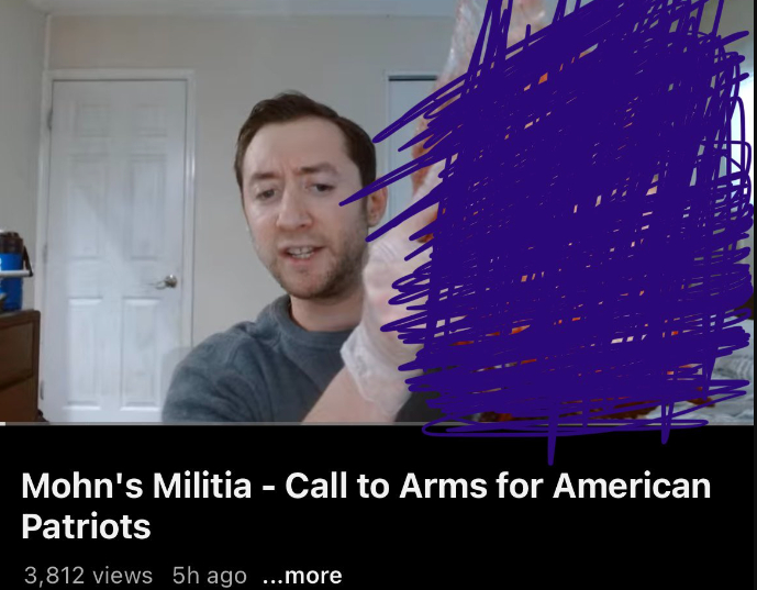 ▲该男子直播视频截图