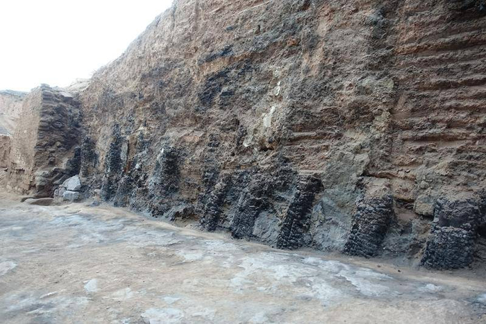 △主门道西壁排叉柱分布情况