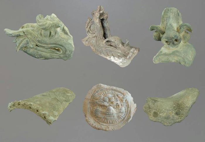 △杨家城内城南门出土建筑构件