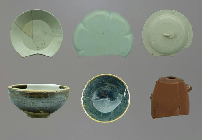 △杨家城内城南门出土瓷器