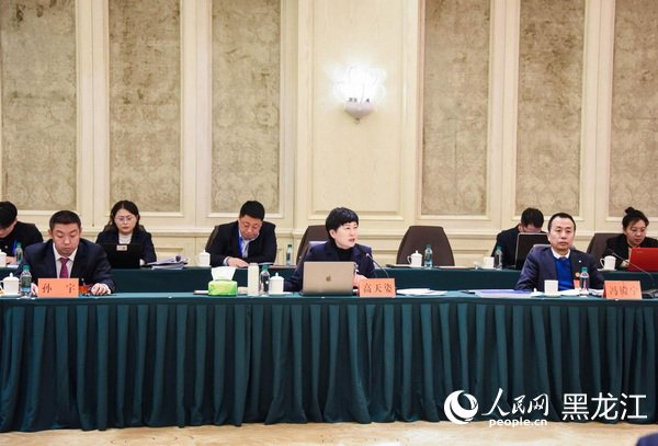 代表团小组会议现场。人民网记者 苏靖刚摄