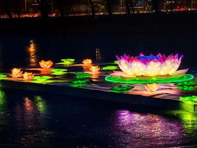 首届温榆千灯会在北京朝阳区举行。主办方供图