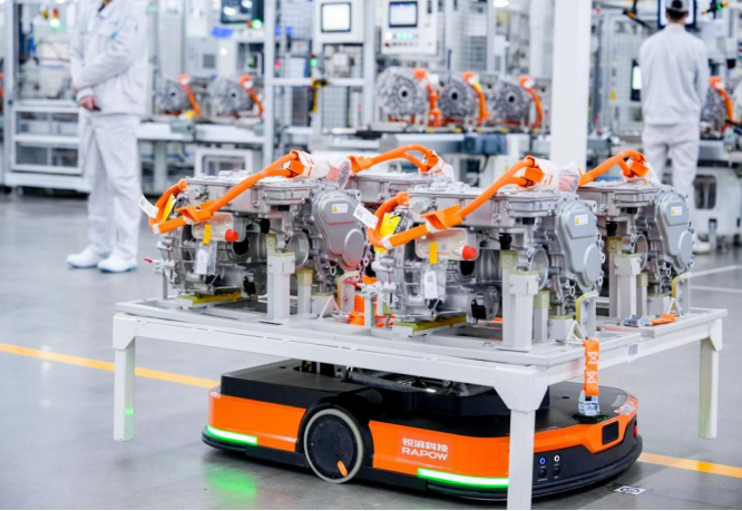锐湃智能生态电驱工厂生产车间。 广汽埃安供图 华龙网发