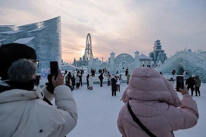 冰雪大世界的风景。