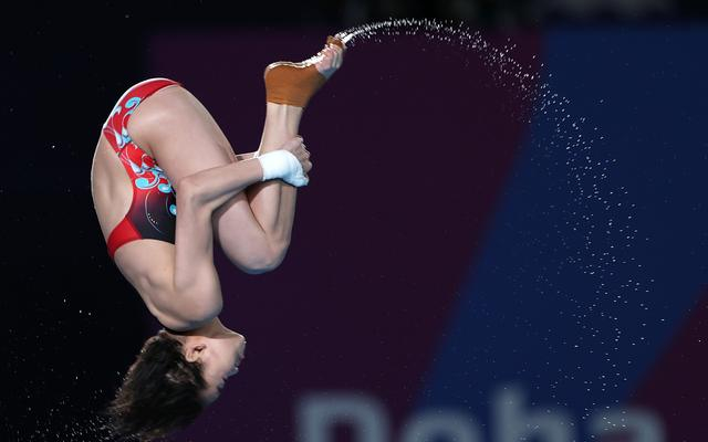 从预赛到决赛，全红婵的状态越来越好，最终顺利摘金。  图/新华社