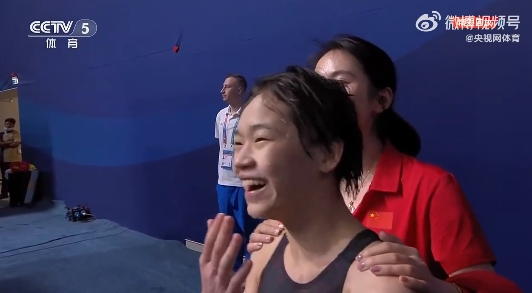比赛现场的全红婵