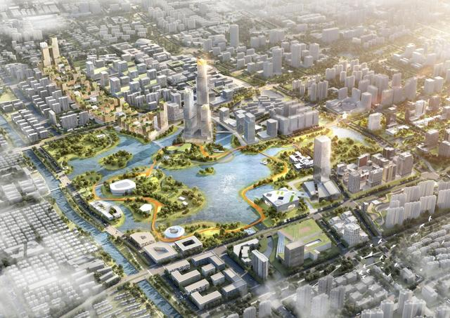 远香湖中央活动区城市设计效果图