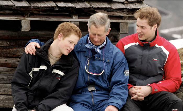 ▲资料图：查尔斯三世与威廉王子和哈里王子