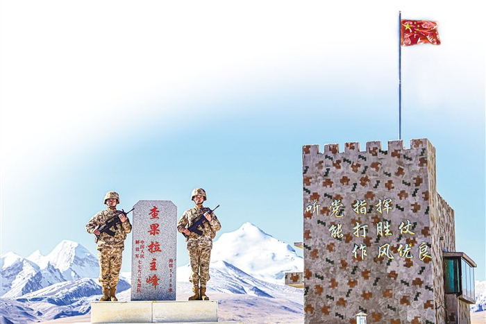 查果拉哨所坚守的战士。刘煜钦　摄