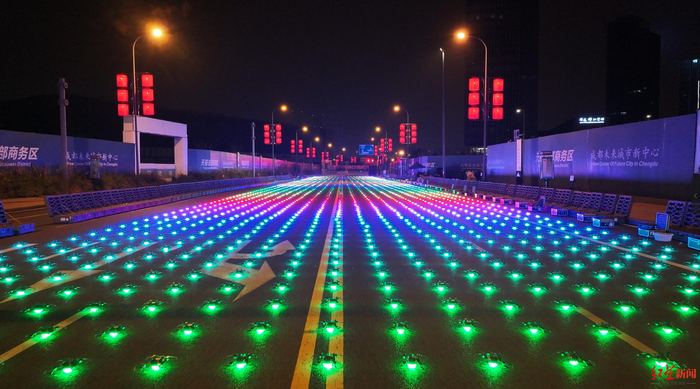 ▲成都3000架无人机彩排花絮