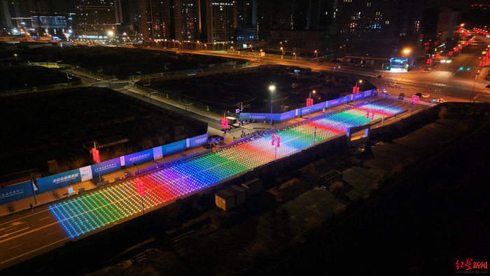 ▲成都3000架无人机彩排花絮