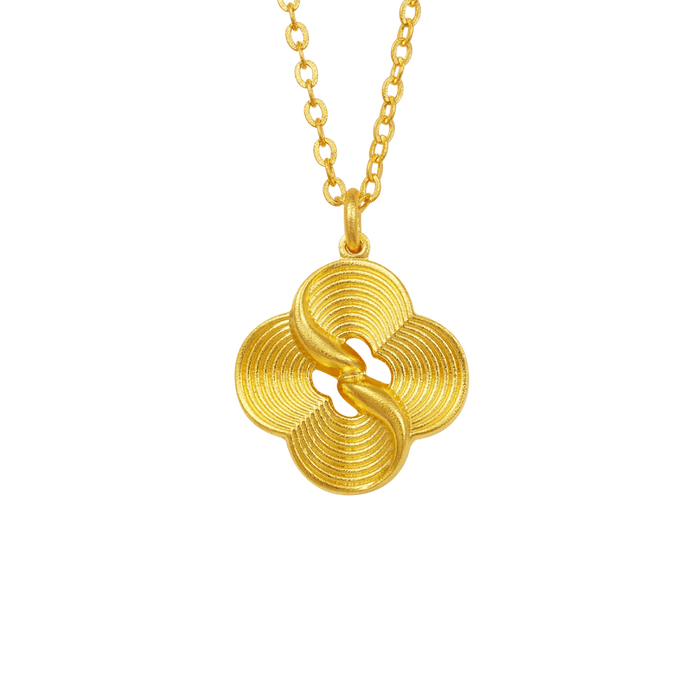 老庙·古韵金“富富有余”系列 -“有钱花”颈饰