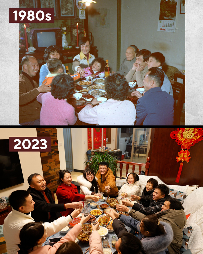 今昔过年有何异同,华春莹发布8组对比图|华春莹|春节|过年_新浪新闻