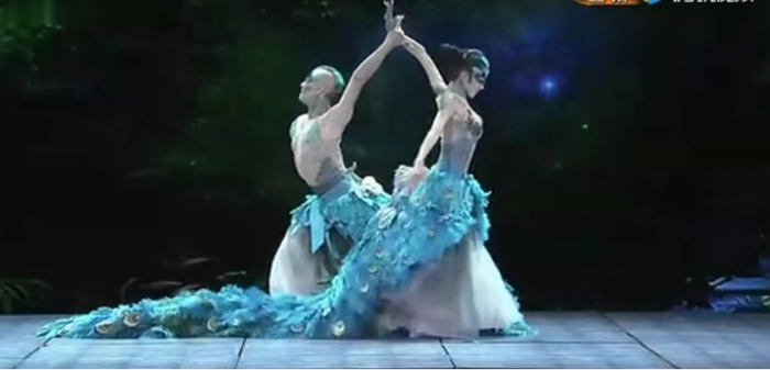 2012年央视春晚杨丽萍登台演出 