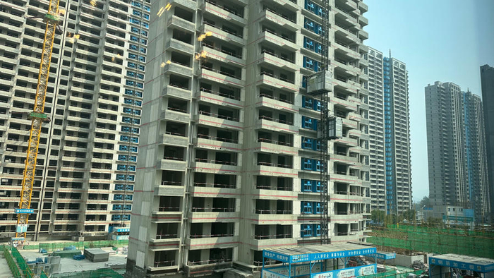 济南某楼盘项目建设工地 资料图