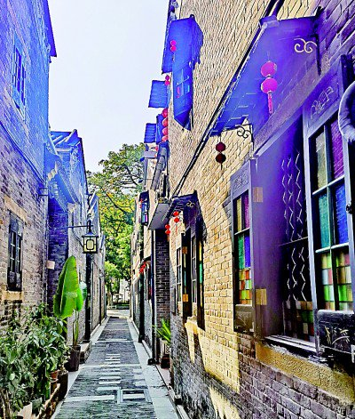 聚龙古村内的静谧街巷。唐一歌摄/光明图片