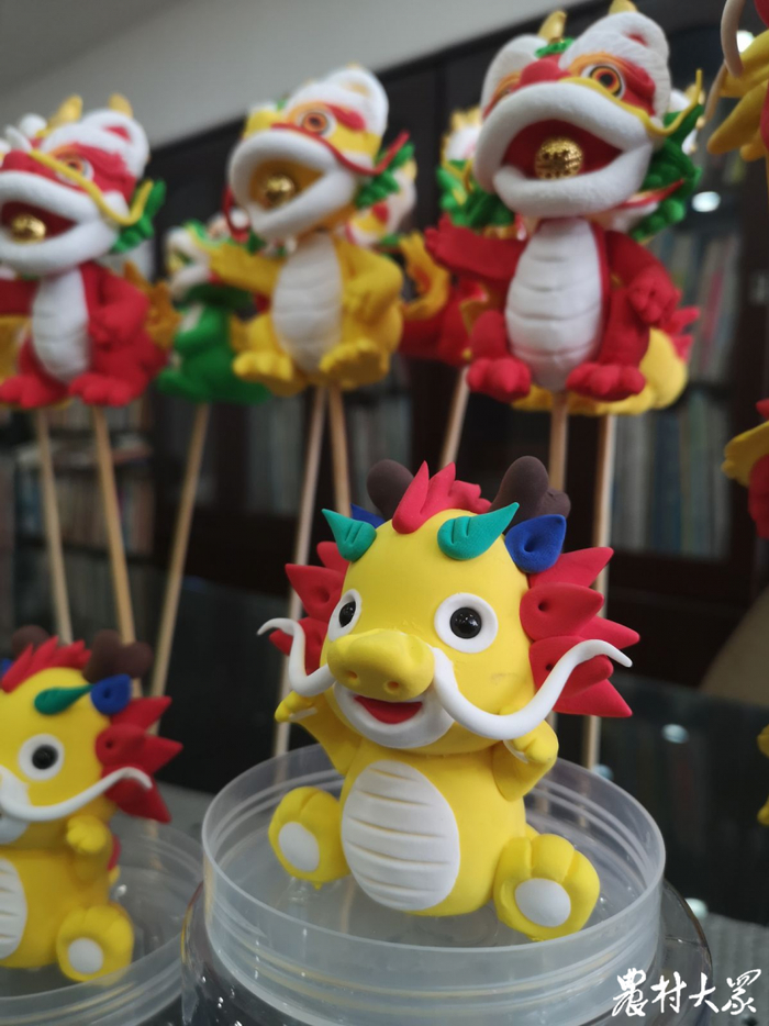 非遗面塑贺新年,三款面塑龙闪亮登场|非遗|梁军|龙狮
