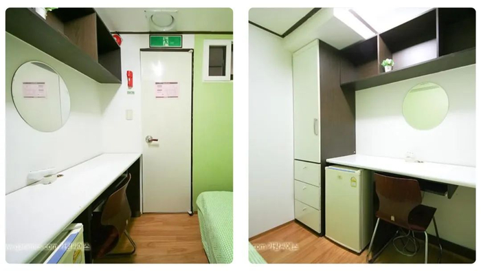 李淼淼在韩国住的4平米房间