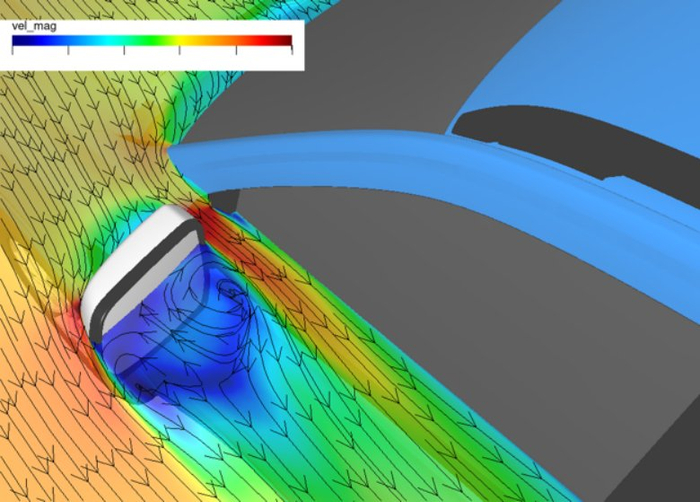 福特利用先进的计算机辅助工程建模来模拟车身表面的湍流。 福特汽车供图 华龙网发